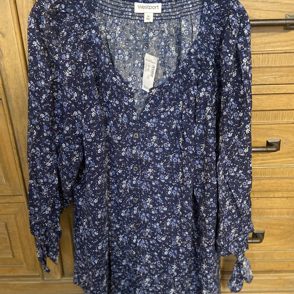 NWT Dress Barn Westport Blouse 3x